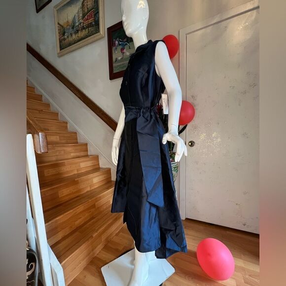 New Teri Jon Rickie Freeman x BHLDN Gazar Belted Shirt Dress - Picture 2 of 5